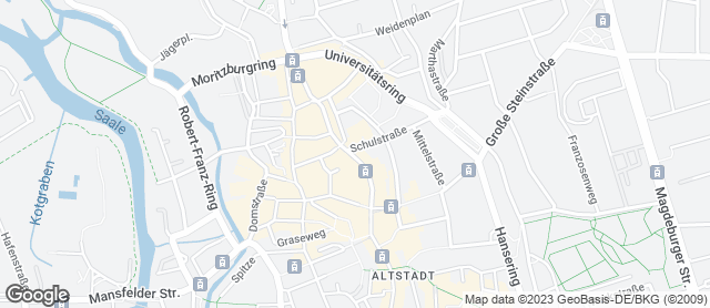 Karte mit Standort von Wendl GmbH Konditorei & Bäckerei, Filiale Große Ulrichstraße