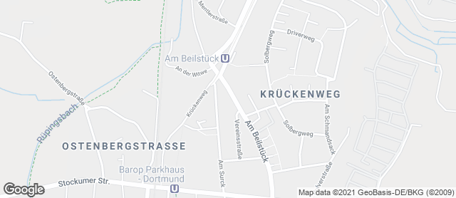 Karte mit Standort von Bäckermeister GROBE - Barop