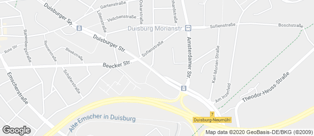 Karte mit Standort von Bäckerei Sieveneck