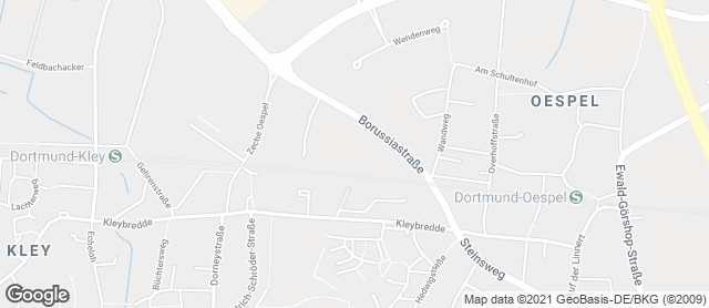 Karte mit Standort von Bäckermeister GROBE - Hellweg Borussiastr.