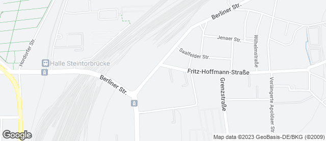 Karte mit Standort von Wendl GmbH Konditorei & Bäckerei, Filiale im Penny-Markt Fritz-Hoffmann-Straße