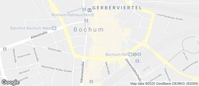 Karte mit Standort von Wickenburg Bäcker Konditor - Fil. Huestraße, Innenstadt