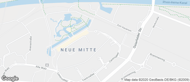 Karte mit Standort von Bäckerei Horsthemke im Centro