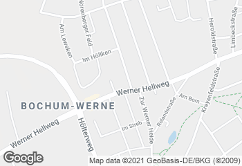 Karte mit Standort von Bäckermeister GROBE - REWE Bochum