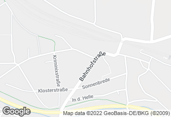 Karte mit Standort von Bäckerei Plücker
