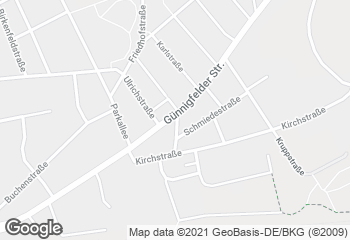 Karte mit Standort von Bäckerei Klingenstein GmbH