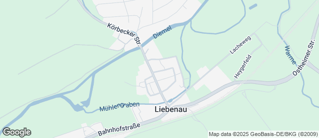 Karte mit Standort von Bäckerei Diederich