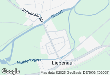 Karte mit Standort von Bäckerei Diederich