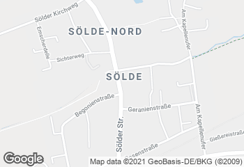 Karte mit Standort von Bäckermeister GROBE - Sölde