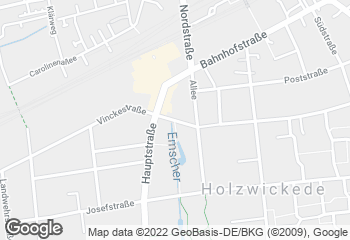 Karte mit Standort von Bäckermeister GROBE - Holzwickede- Parkstraße