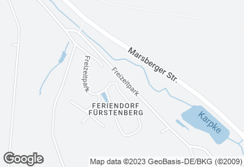 Karte mit Standort von Café Iserkuhle