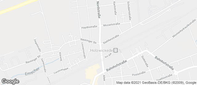 Karte mit Standort von Bäckermeister GROBE - Holzwickede-Nordstraße