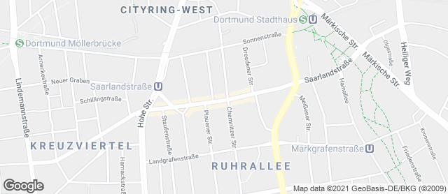 Karte mit Standort von Bäckermeister GROBE - Saarlandstraße