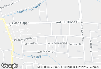 Karte mit Standort von Duderstadt Wildungerstraße