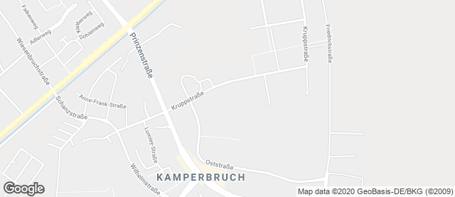 Karte mit Standort von Bäckerei Büsch GmbH  OBI