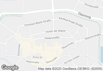 Karte mit Standort von Duderstadt Jüdenstraße