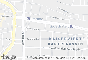 Karte mit Standort von Löscher Bäckerei-Konditorei GmbH
