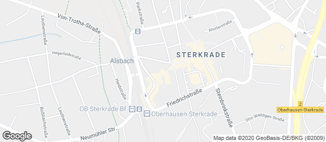 Karte mit Standort von Troll Filiale in Oberhausen-Sterkrade