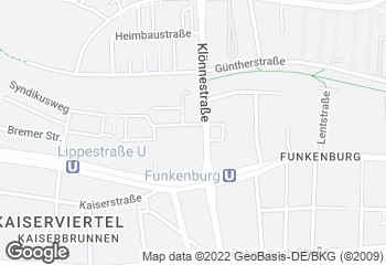 Karte mit Standort von Bäckermeister GROBE - Rewe Kaiserquartier