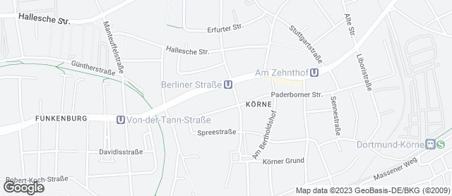 Karte mit Standort von Bäckermeister GROBE - Rewe Körne