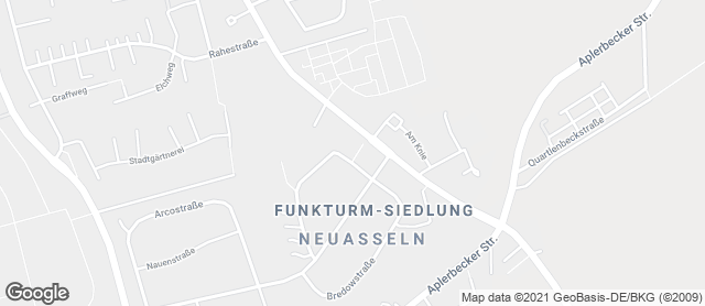 Karte mit Standort von Bäckermeister GROBE - Rewe Neuasseln