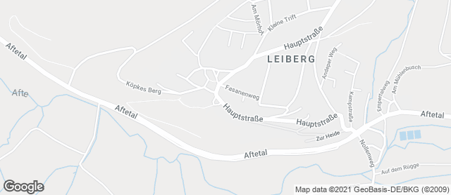 Karte mit Standort von Bäckerei Kaiser Filiale Leiberg