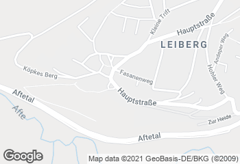 Karte mit Standort von Bäckerei Kaiser Filiale Leiberg