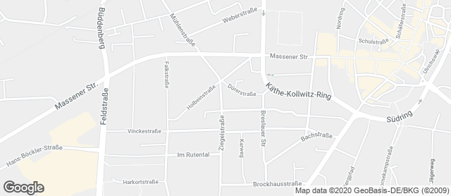 Karte mit Standort von Bäckerei Meininghaus Jr.