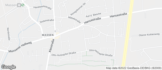 Karte mit Standort von Bäckermeister GROBE - REWE Unna-Massen