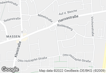 Karte mit Standort von Bäckermeister GROBE - REWE Unna-Massen