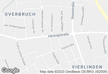Karte mit Standort von Bäckerei-Konditorei Ernsting