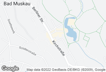 Karte mit Standort von Bäckerei Dreißig GmbH & Co. KG Cafe Bad Muskau