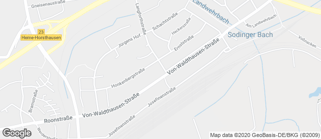 Karte mit Standort von Bäckerei Brinker GmbH
