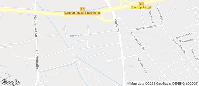 Karte mit Standort von Bäckerei Brinker GmbH