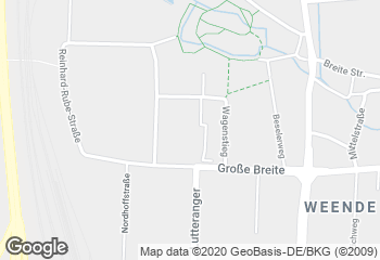 Karte mit Standort von Bäckerei Hermann GmbH	im real,- Markt
