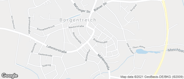 Karte mit Standort von Bäckerei Amthor GmbH & Co. KG