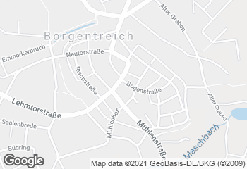 Karte mit Standort von Bäckerei Amthor GmbH & Co. KG