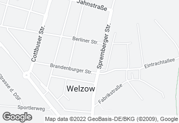 Karte mit Standort von Bäckerei Dreißig GmbH & Co. KG Welzow NORMA