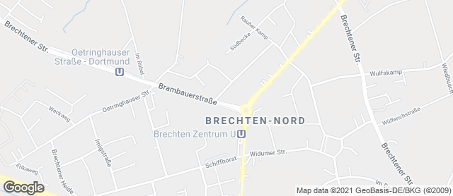Karte mit Standort von Bäckermeister GROBE - Brechten