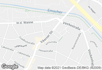 Karte mit Standort von Café am Markt Ickern