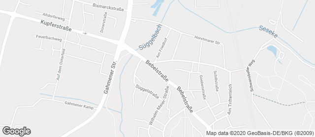 Karte mit Standort von Bäckerei  u. Konditorei Wulf