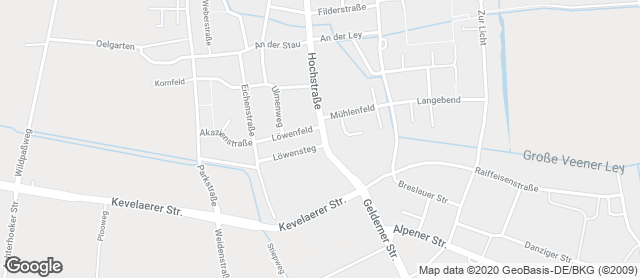 Karte mit Standort von Bäckerei Tebart GmbH & Co. KG