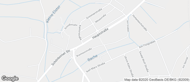 Karte mit Standort von Bäckerei Gäbler, Filiale Doberlug