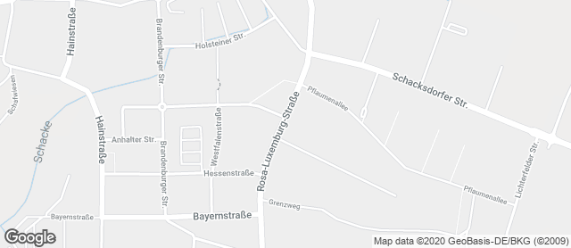 Karte mit Standort von Bäckerei Bubner e.K. Finsterwalde Süd