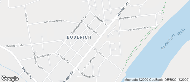 Karte mit Standort von Bäckerei Dams GmbH & Co. KG