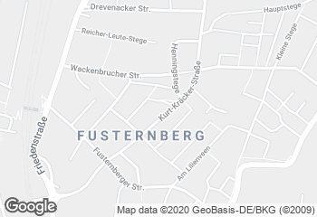 Karte mit Standort von Bäckerei-Konditorei Ernsting