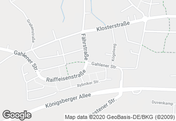 Karte mit Standort von Bäckerei Imping GmbH & Co. KG
