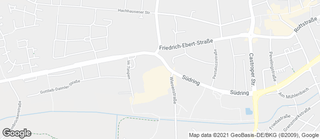 Karte mit Standort von Bäckerei W. Geiping GmbH & Co. KG