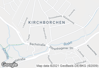 Karte mit Standort von Bäckerei Uwe Eckert
