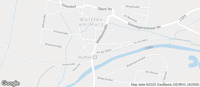 Karte mit Standort von Kopp`s Berghof Bäckerei FILIALE WULFTEN